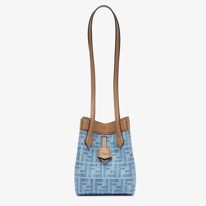 Fendi Tote Bags Fendi Origami Mini Light Blue FF Denim Fabric Mini Bag That Can Be Transformed 8211 Women Fendi Tote Bags Fendi Origami Mini Light Blue FF Denim Fabric Mini Bag That Can Be Transformed 8211 Women