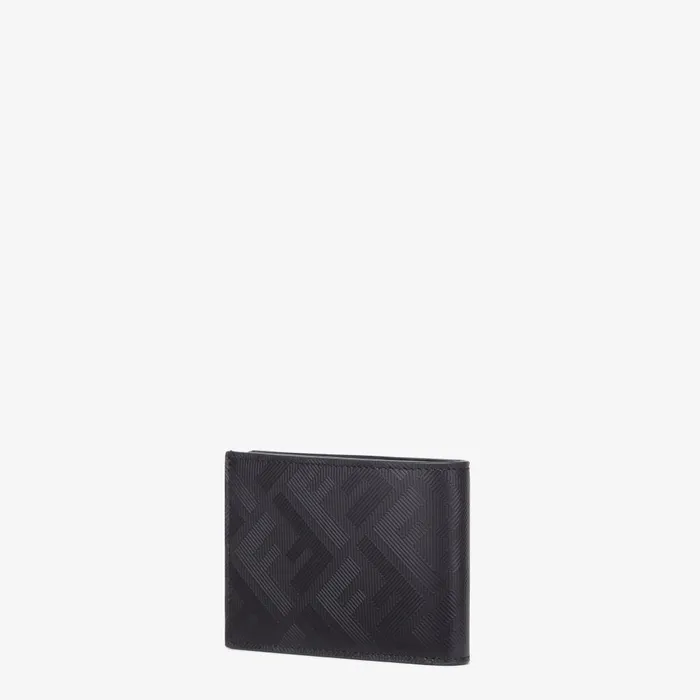 Fendi Wallets Fendi Shadow US Dollar Wallet Black And Red Leather Bifold Wallet 8211 Men