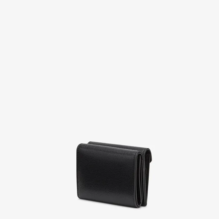 Fendi Wallets FF Diamonds Wallet Black Leather Wallet 8211 Women