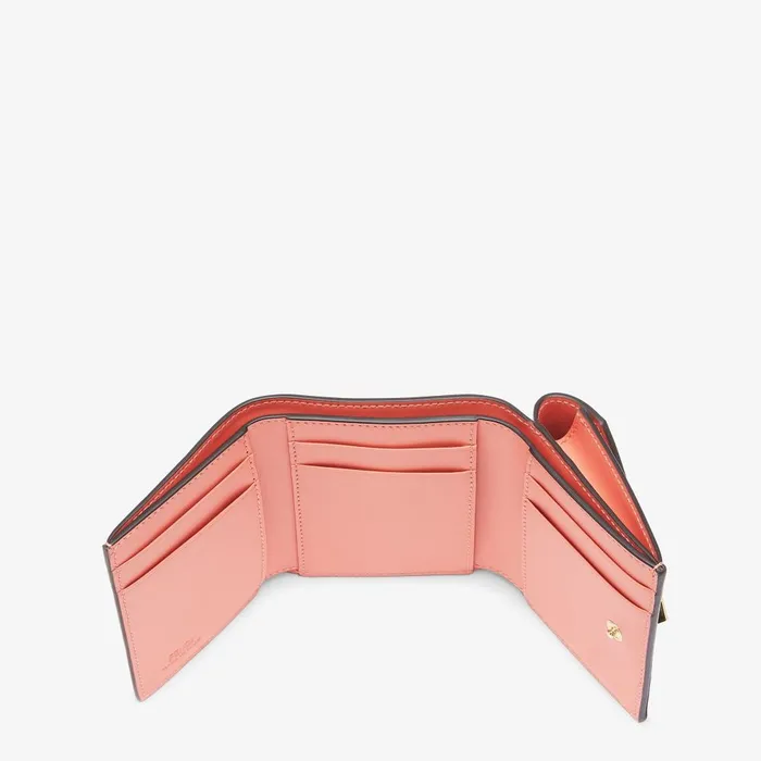 Fendi Wallets FF Diamonds Wallet Pink Leather Wallet 8211 Women