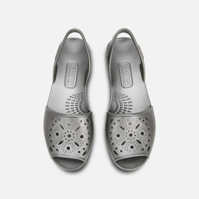 Fine Glass Slingback Sandal With Eva Pewter Women Kenneth Cole Sandals