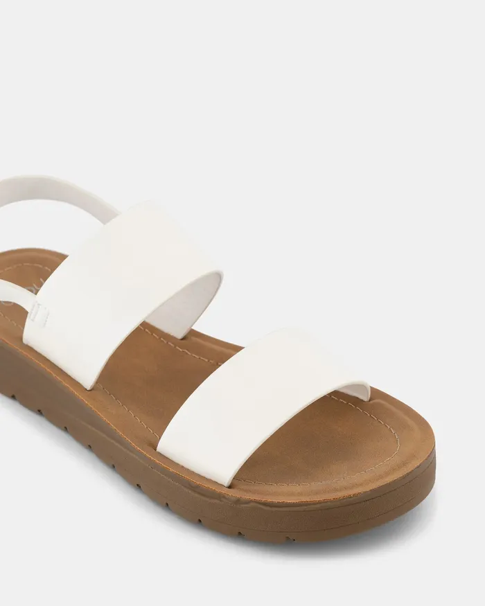Flat Sandals TAMSAN WHITE Strappy Sandals NOVO Shoes Women