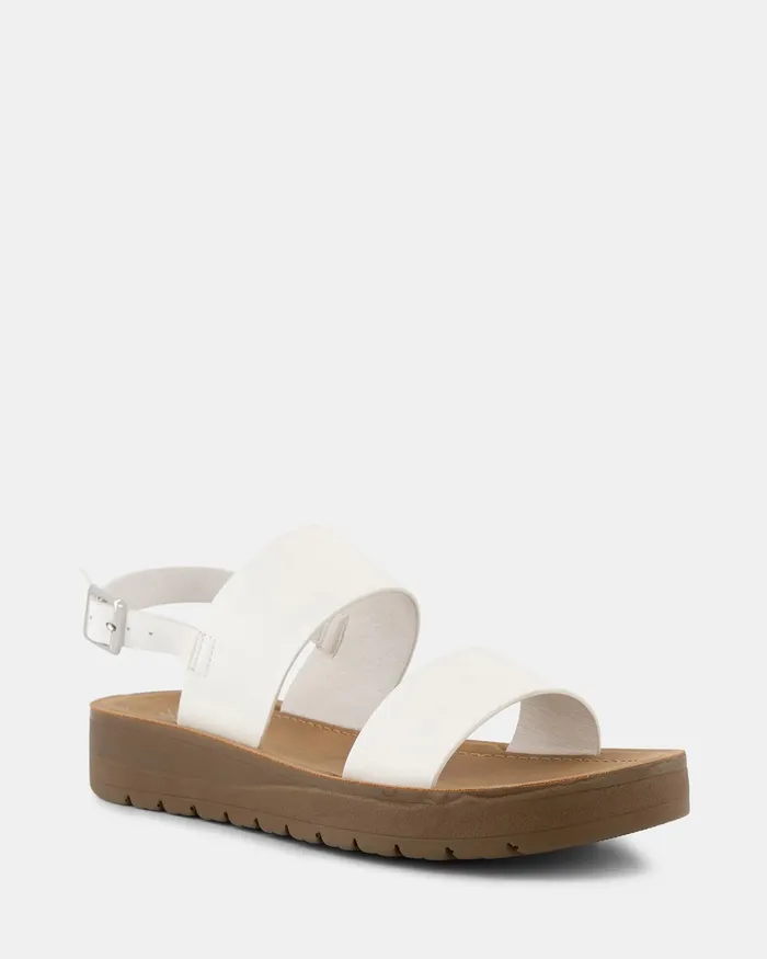 Flat Sandals TAMSAN WHITE Strappy Sandals NOVO Shoes Women