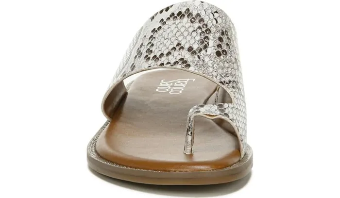 Flat Sandals Women Franco Sarto Franco Gem Sandal Roccia Faux Leather
