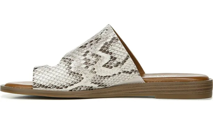 Flat Sandals Women Franco Sarto Franco Gem Sandal Roccia Faux Leather
