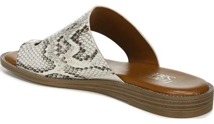 Flat Sandals Women Franco Sarto Franco Gem Sandal Roccia Faux Leather