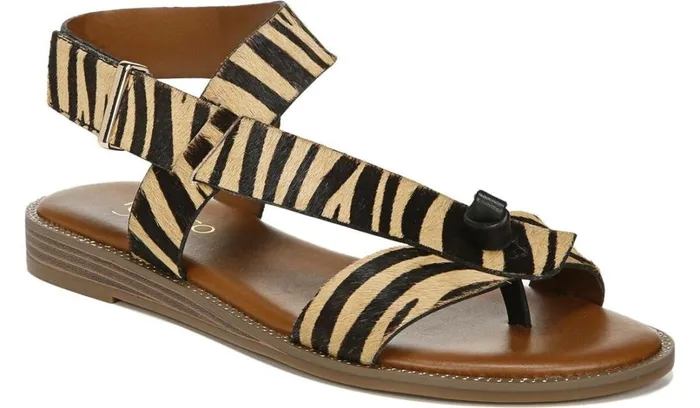 Flat Sandals Women Franco Sarto Franco Glenni Sandal New Nude Calf Hair