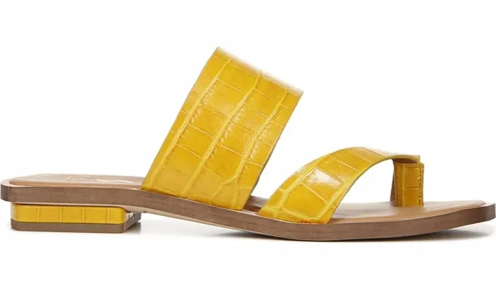 Flat Sandals Women Franco Sarto Sarto Ediana Sandal Yellow Leather Flat Sandals Women Franco Sarto Sarto Ediana Sandal Yellow Leather