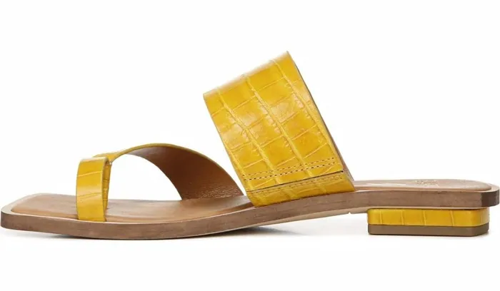 Flat Sandals Women Franco Sarto Sarto Ediana Sandal Yellow Leather Flat Sandals Women Franco Sarto Sarto Ediana Sandal Yellow Leather