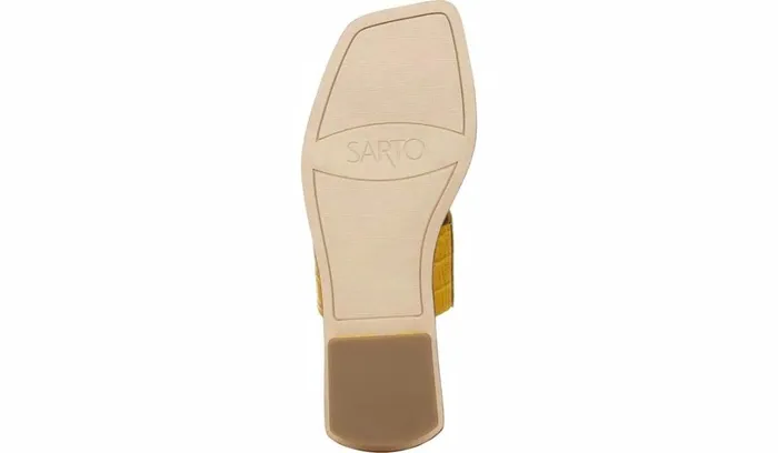 Flat Sandals Women Franco Sarto Sarto Ediana Sandal Yellow Leather Flat Sandals Women Franco Sarto Sarto Ediana Sandal Yellow Leather