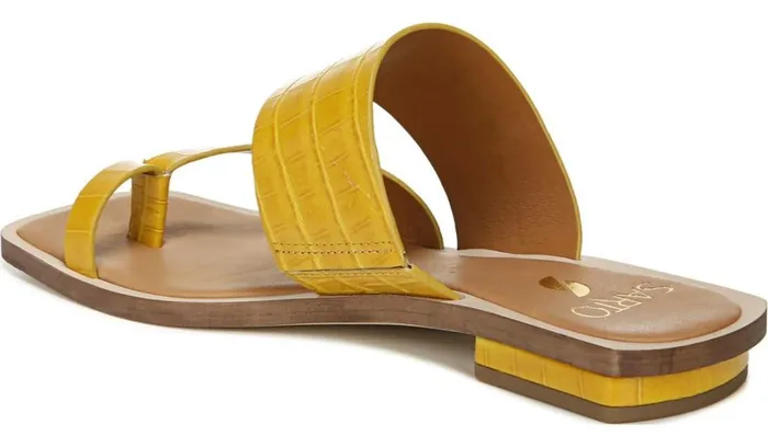 Flat Sandals Women Franco Sarto Sarto Ediana Sandal Yellow Leather Flat Sandals Women Franco Sarto Sarto Ediana Sandal Yellow Leather