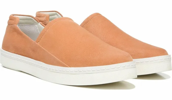Flats Women Franco Sarto Franco Alma Slip On Sneaker Desert Coral Suede