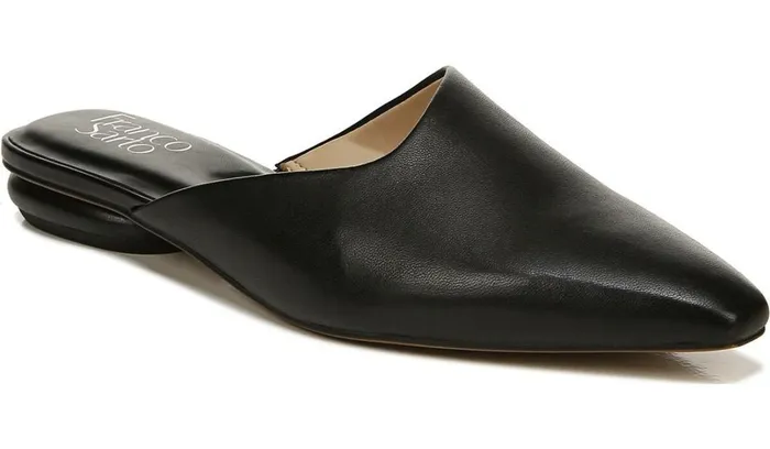 Flats Women Franco Sarto Franco Bridget 2 Mule Black Leather