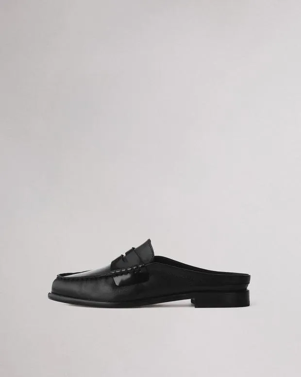 Flats Women Rag and Bone Carter Leather Mule Black