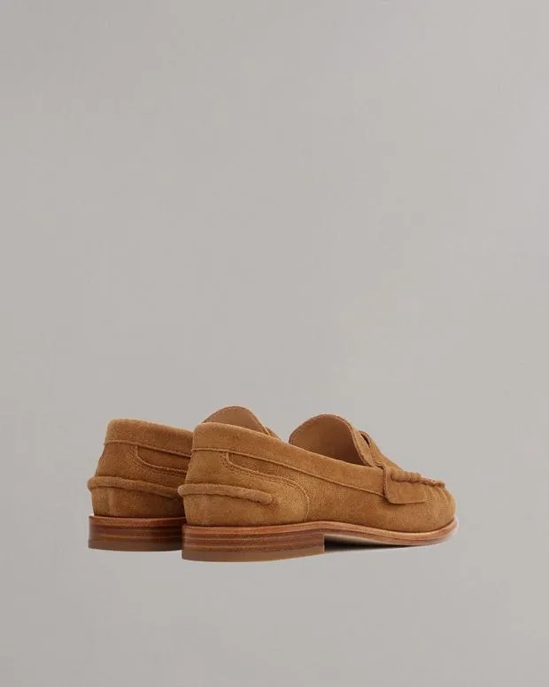 Flats Women Rag and Bone Carter Suede Loafer Brownwood Suede