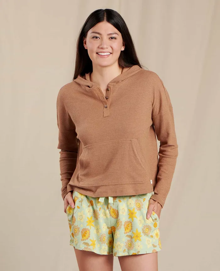 Foothill Long Sleeve Hoodie Adobe Women8217s Tops and TShirts ToadandCo