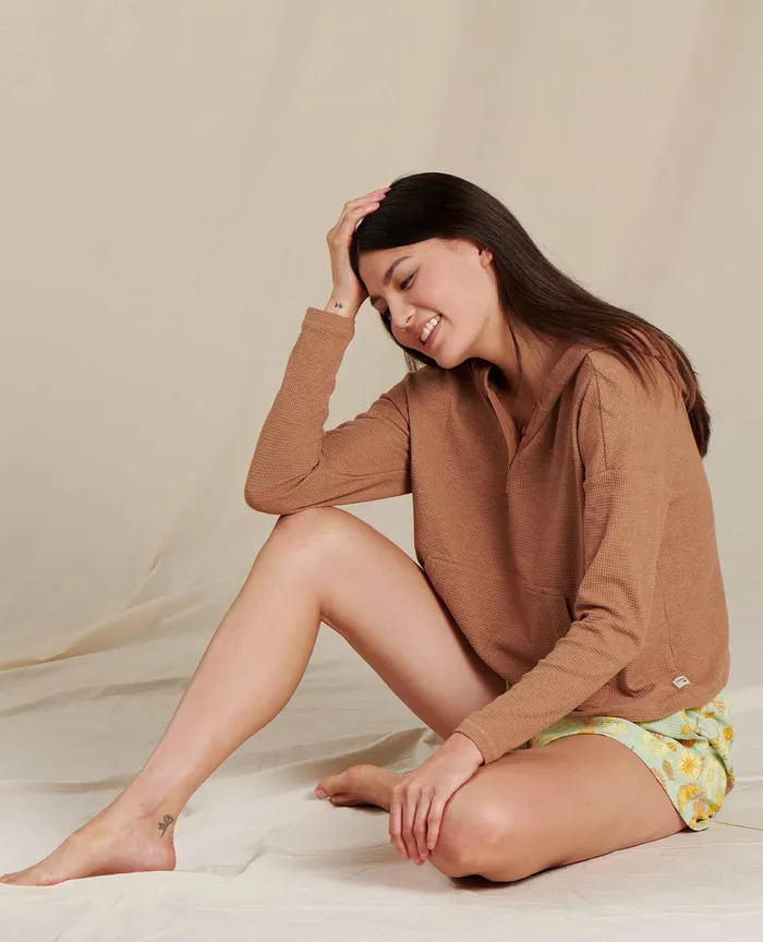 Foothill Long Sleeve Hoodie Adobe Women8217s Tops and TShirts ToadandCo