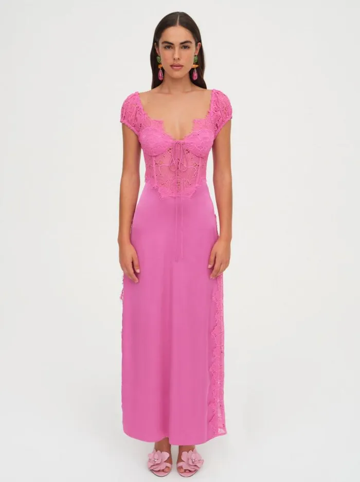 For Love and Lemons Dresses Casey Maxi Dress Pink 8211 Women