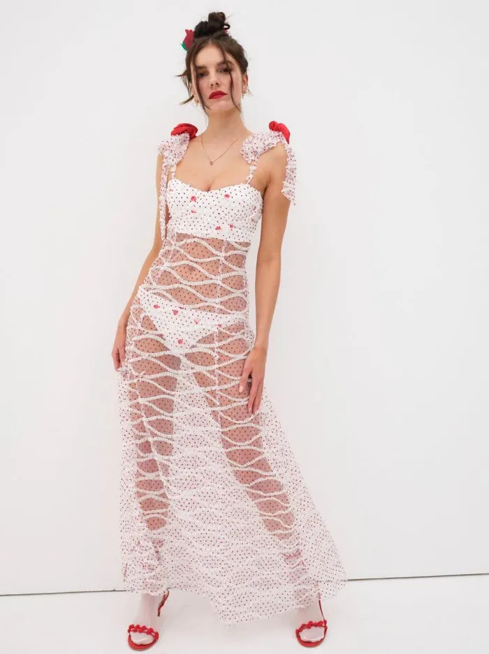 For Love and Lemons Dresses Giada Maxi Dress White 8211 Women