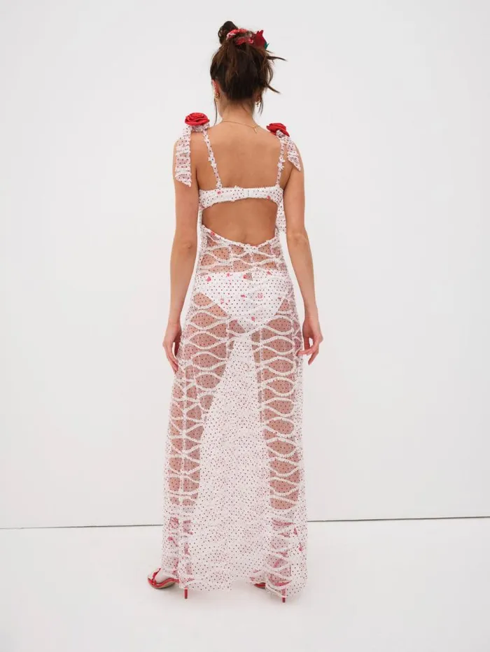 For Love and Lemons Dresses Giada Maxi Dress White 8211 Women