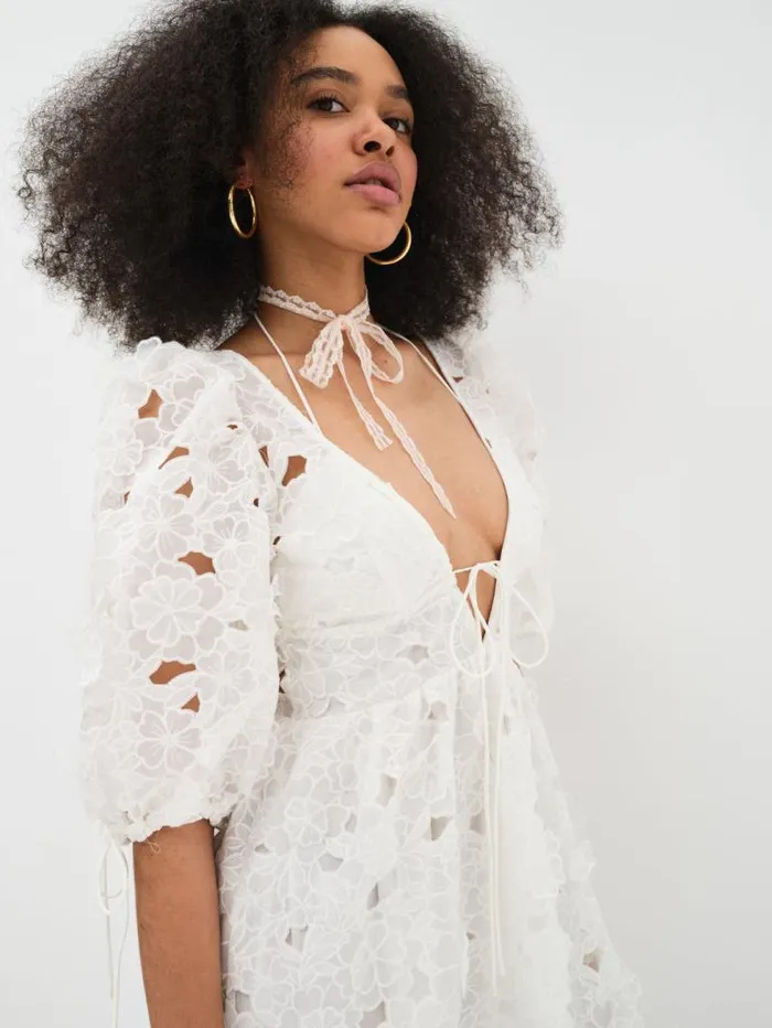 For Love and Lemons Dresses Leighton Maxi Dress White 8211 Women