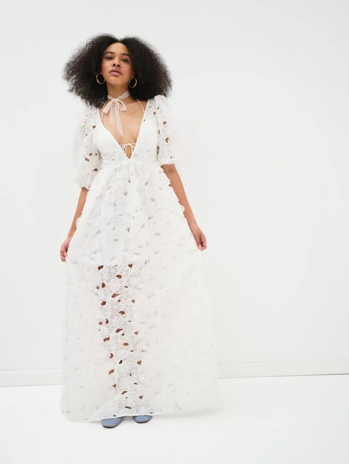 For Love and Lemons Dresses Leighton Maxi Dress White 8211 Women