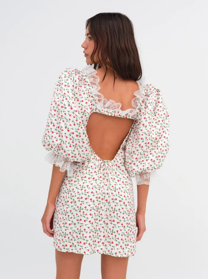 For Love and Lemons Dresses Nora Mini Dress White 8211 Women For Love and Lemons Dresses Nora Mini Dress White 8211 Women