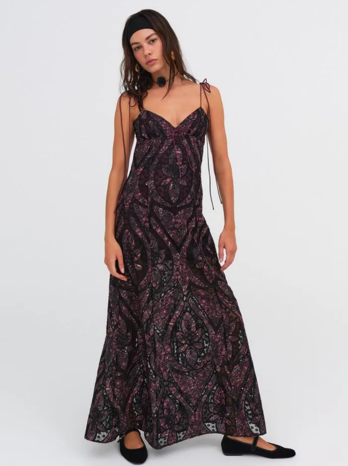 For Love and Lemons Dresses Valerie Maxi Dress Purple 8211 Women