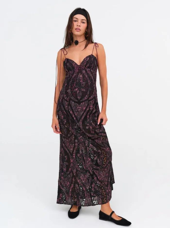 For Love and Lemons Dresses Valerie Maxi Dress Purple 8211 Women For Love and Lemons Dresses Valerie Maxi Dress Purple 8211 Women