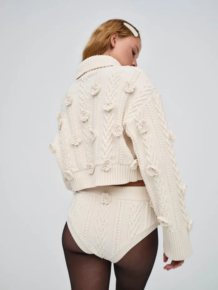 For Love and Lemons Knitwear Mel Knit Panty White 8211 Women For Love and Lemons Knitwear Mel Knit Panty White 8211 Women