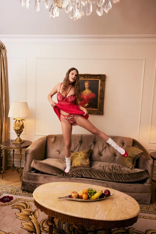 For Love and Lemons Lingerie Cherie Slip Dress Red 8211 Women For Love and Lemons Lingerie Cherie Slip Dress Red 8211 Women