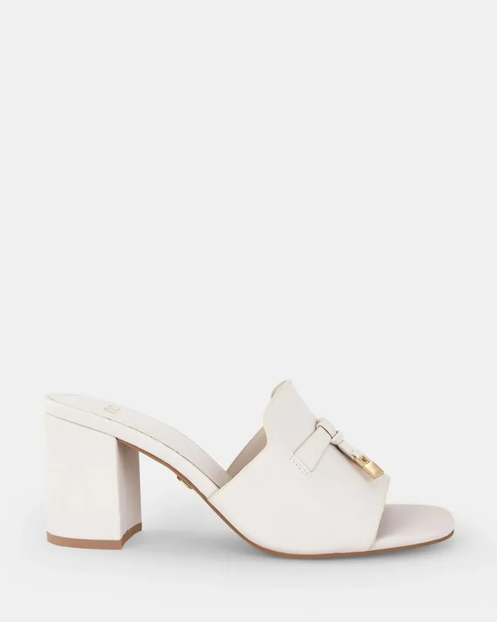 FURGIE CREAM Open Toe Heels Women Peep Toes NOVO Shoes