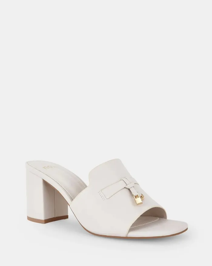 FURGIE CREAM Open Toe Heels Women Peep Toes NOVO Shoes