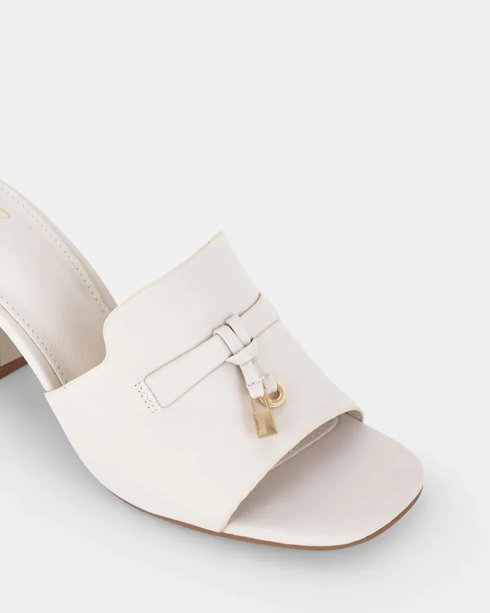 FURGIE CREAM Open Toe Heels Women Peep Toes NOVO Shoes