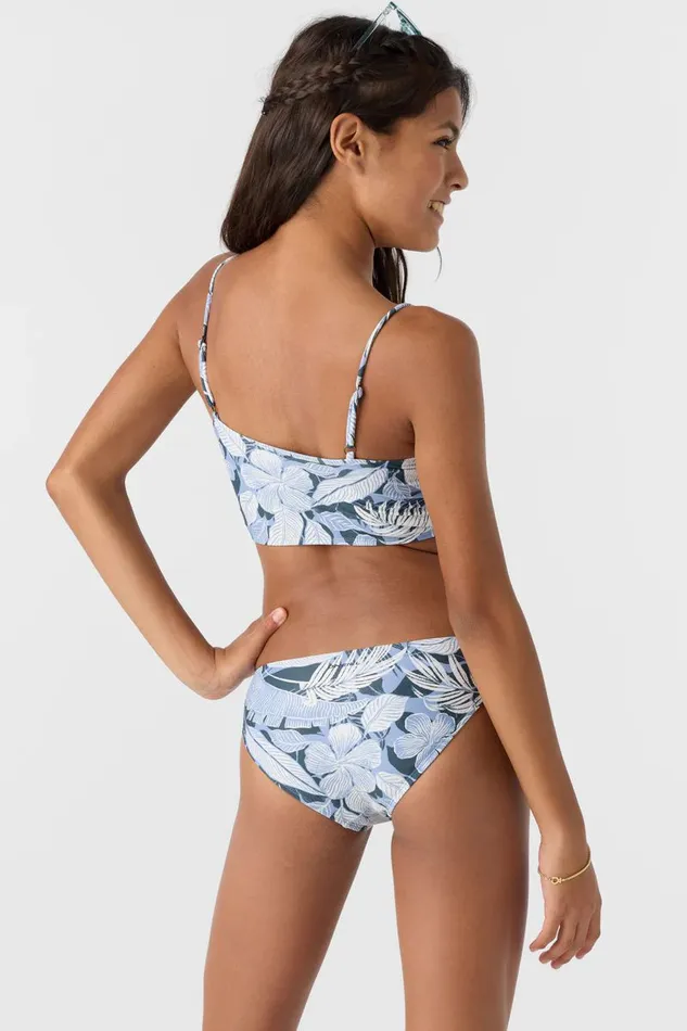 GIRL039S PALMETTO TROPICAL RUCHED LONGLINE SET Women O039NEILL Girl039S Swim
