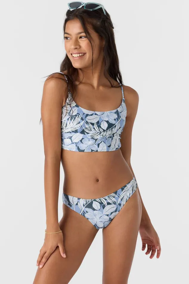GIRL039S PALMETTO TROPICAL RUCHED LONGLINE SET Women O039NEILL Girl039S Swim