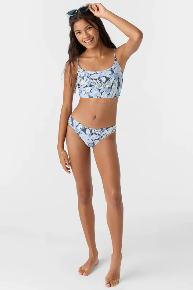 GIRL039S PALMETTO TROPICAL RUCHED LONGLINE SET Women O039NEILL Girl039S Swim