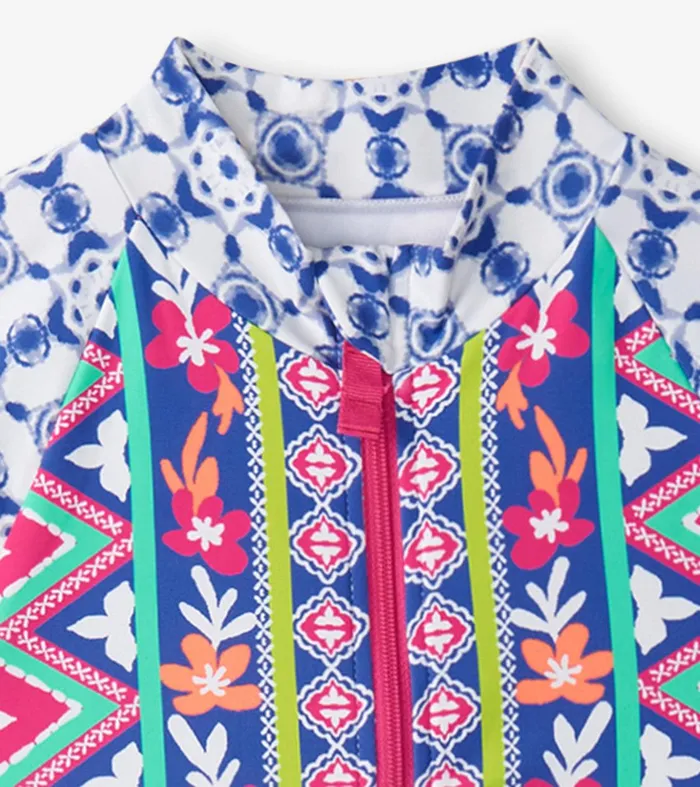 Girls Kaleidoscope OnePiece Rashguard Hatley