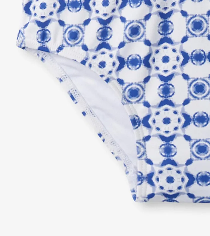 Girls Kaleidoscope OnePiece Rashguard Hatley