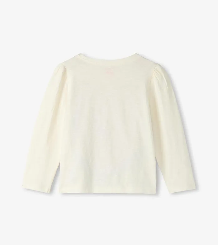 Girls Layered Hearts Long Sleeve Graphic Tee Hatley