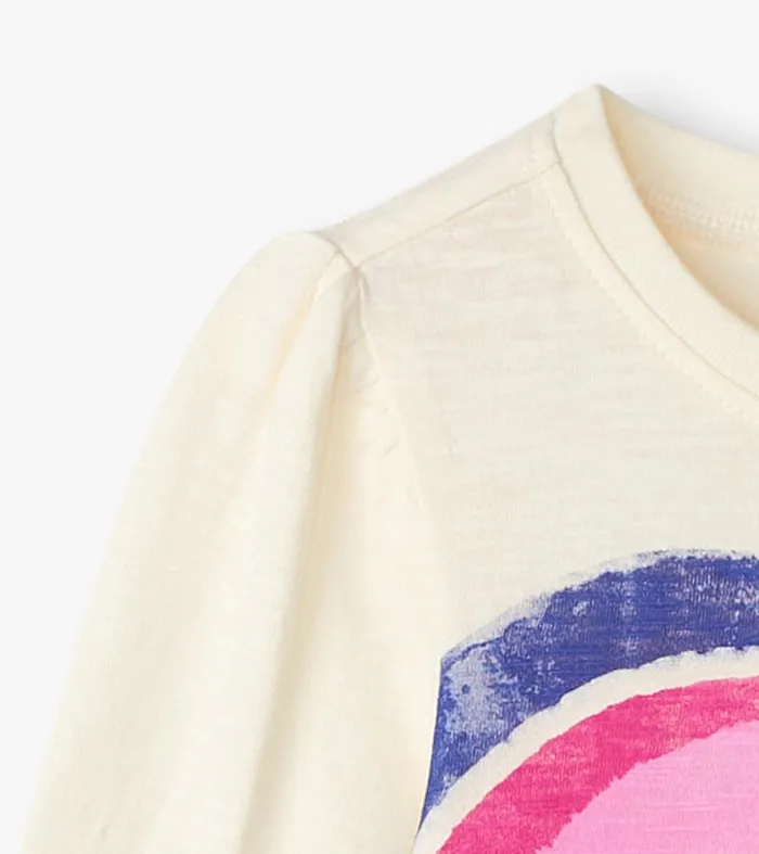 Girls Layered Hearts Long Sleeve Graphic Tee Hatley
