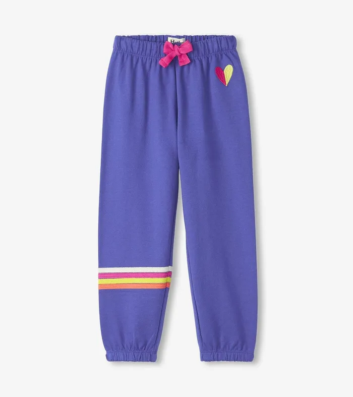 Girls Rainbow Baggy Track Pants Hatley