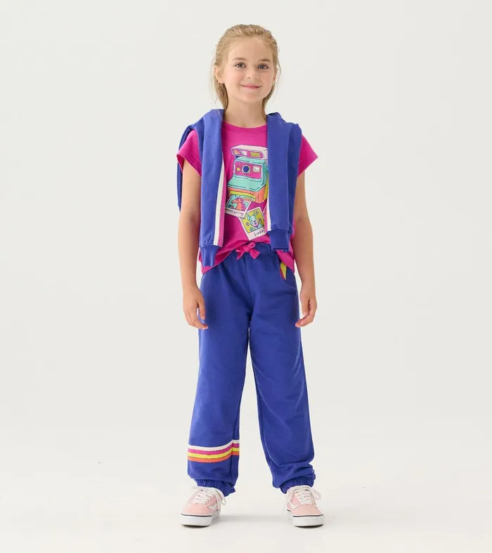 Girls Rainbow Baggy Track Pants Hatley