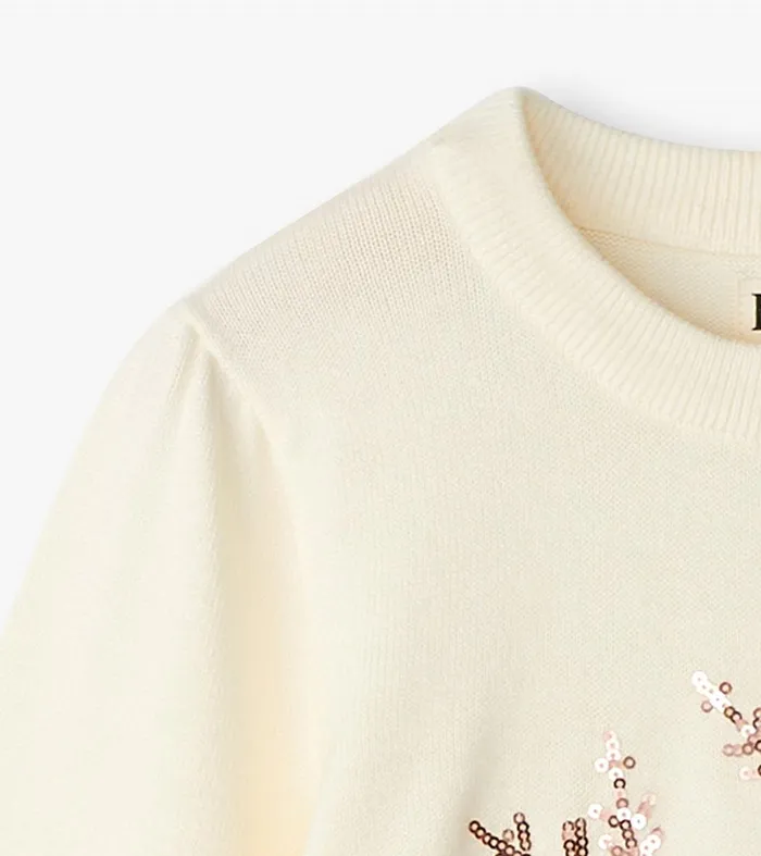 Girls Snowflake Pullover Sweater Hatley