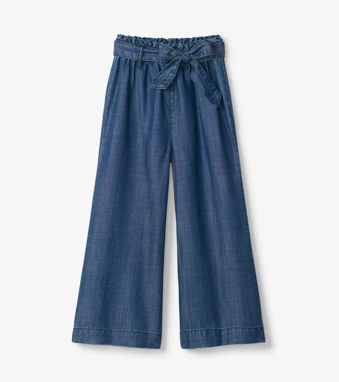 Girls Tencel Textured Paperbag Pants Hatley