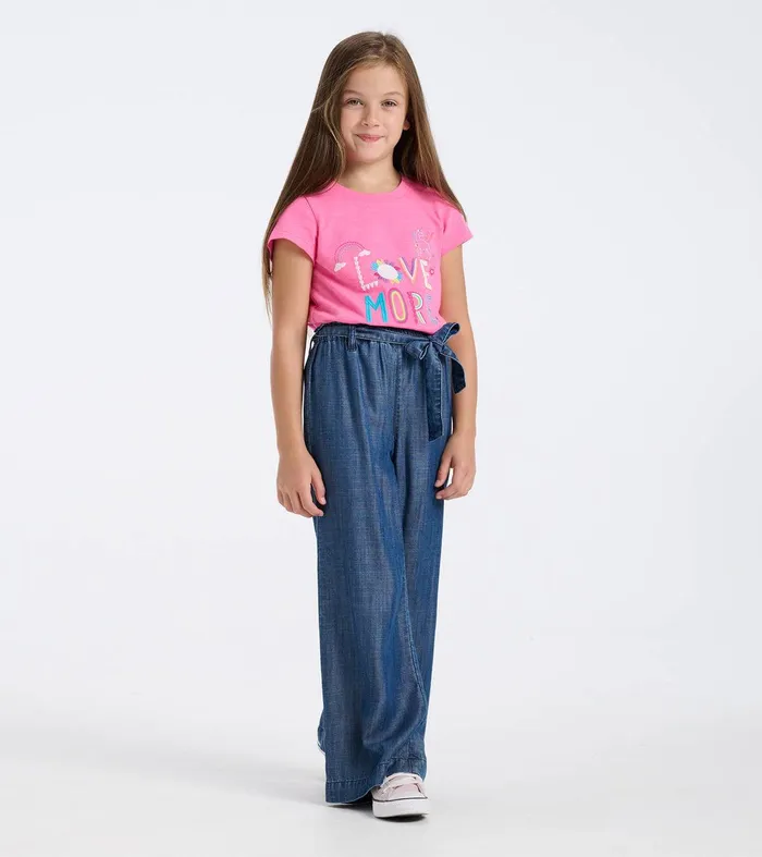 Girls Tencel Textured Paperbag Pants Hatley
