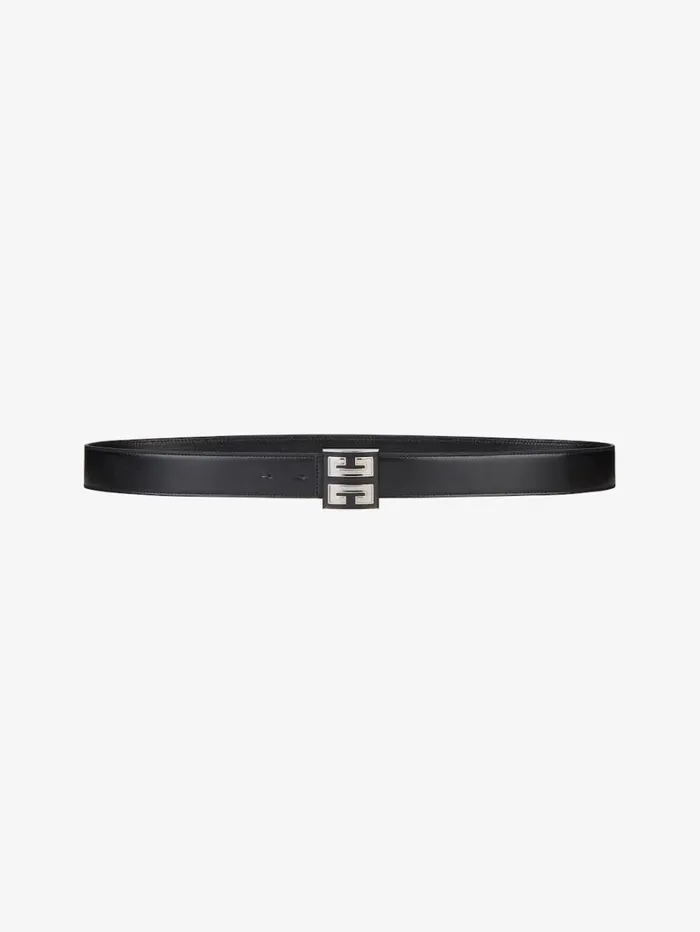 Givenchy 4G Reversible Belt In 4G Classic Leather Black Men Belts