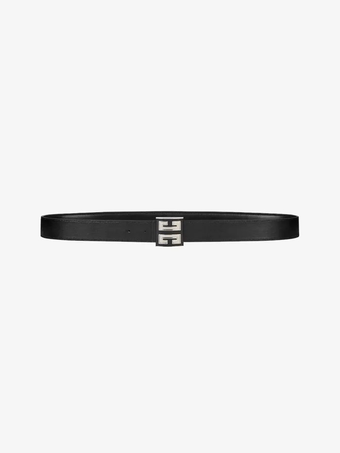 Givenchy 4G Reversible Belt In 4G Classic Leather Black Men Belts Givenchy 4G Reversible Belt In 4G Classic Leather Black Men Belts