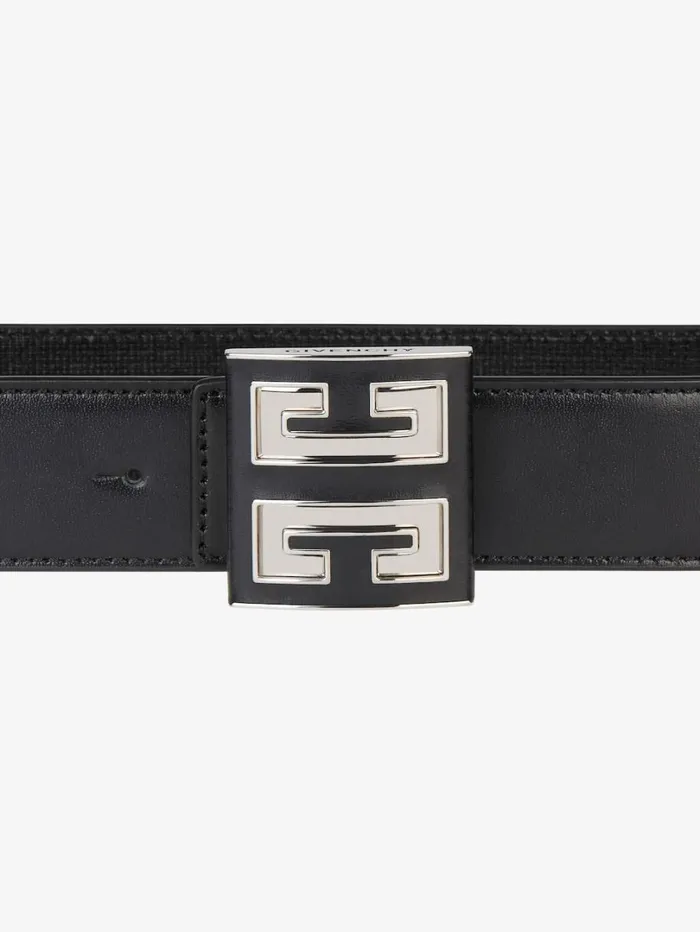 Givenchy 4G Reversible Belt In 4G Classic Leather Black Men Belts Givenchy 4G Reversible Belt In 4G Classic Leather Black Men Belts
