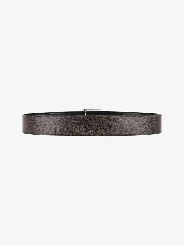 Givenchy 4G Reversible Belt In Leather Blackgrey Men Belts Givenchy 4G Reversible Belt In Leather Blackgrey Men Belts
